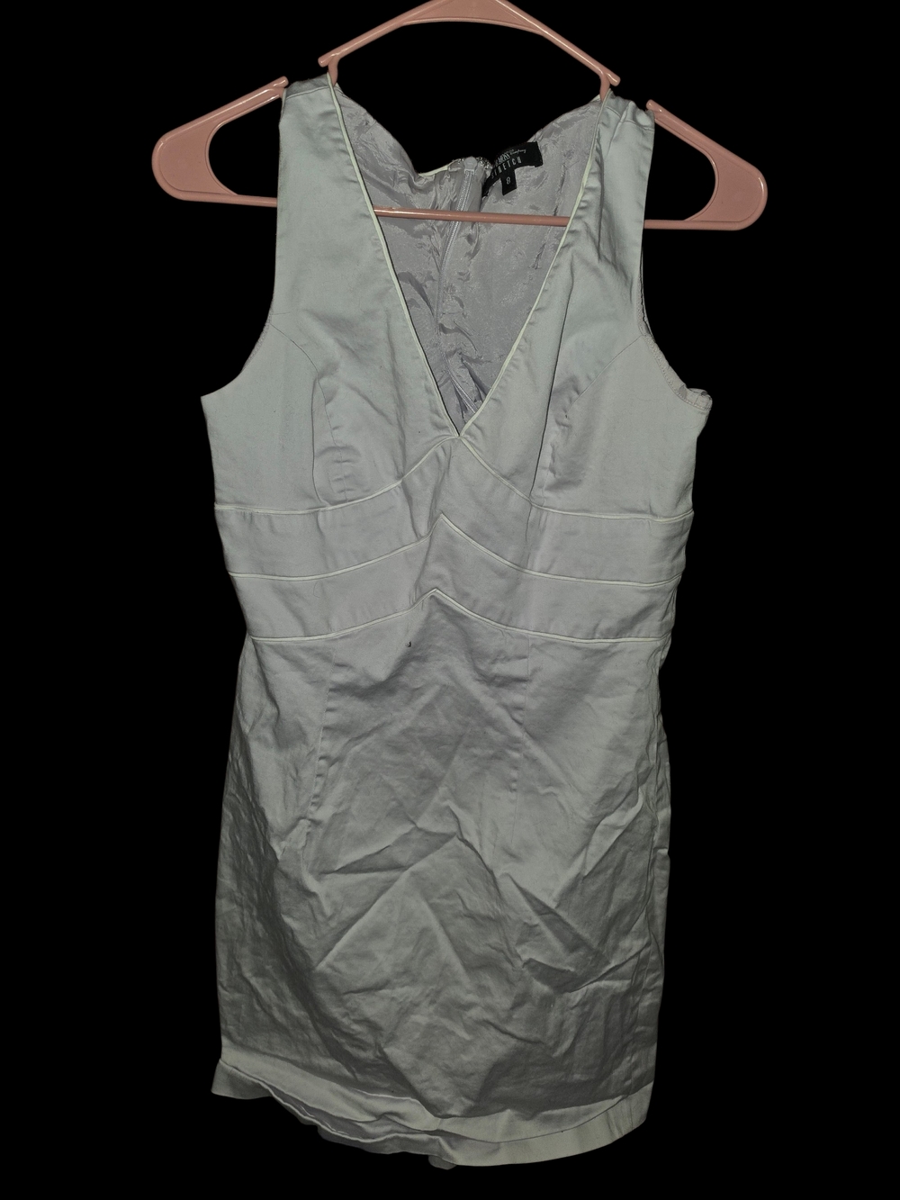4/8/8. B.Moss Company Stretch Sleeveless V-Neck Light Purple Cocktail Dress